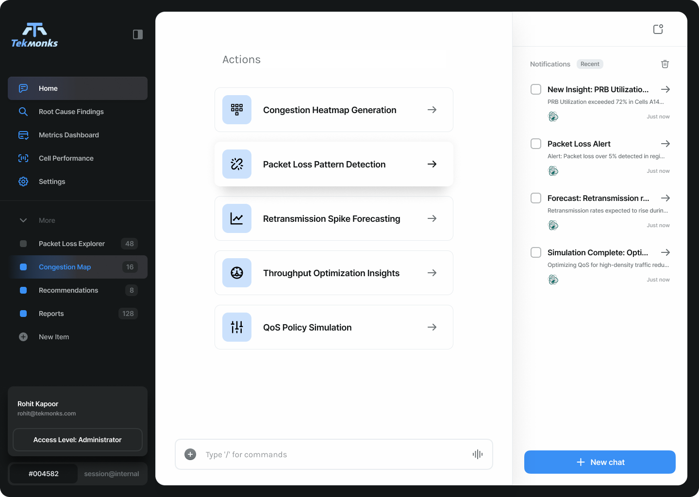 Private, in-house AI models screen